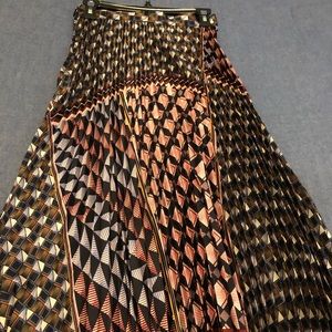 Reiss multi colored midi skirt